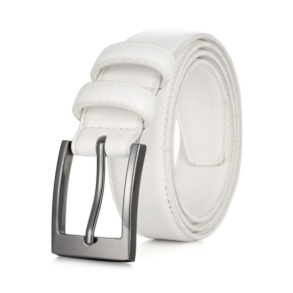 Marino’s Men Genuine Leather Dress Belt with Single Prong Buckle