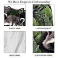 thumbnail image 4 of luoweisi Men's Beach Shorts Quick Dry Swim Trunks with Mesh Lining Raccoon L, 4 of 5