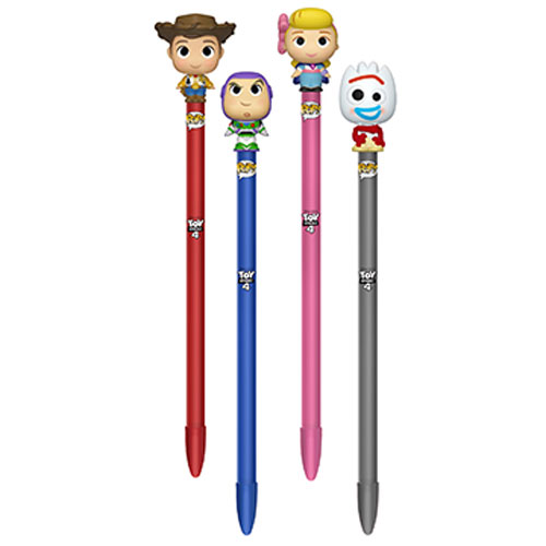 Funko Collectible Pens with Topper Toy Story 4 S1 SET OF 4 (Forky, Woody, Buzz & Bo Peep