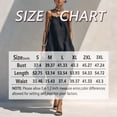thumbnail image 2 of Morttic Women's Thin-Strap Ruffle Collar Camisole Loose Beach Dress – Side Pockets Solid Color Minimalist Summer Maxi Dress Navy Blue，XXL, 2 of 2