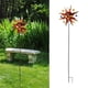 thumbnail image 4 of Molino de viento de flores escultura de viento de estaca de instalación vertical estructura simple retro resistente a la corrosión resistente a la intemperie decorativo para ANGGREK Otros, 4 of 8