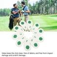 thumbnail image 3 of 10 PCS  Club Head Covers, Four Leaf Clover Pattern PU Waterproof Delicate  Iron Covers Set For Most Clubs, 3 of 8