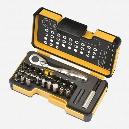 UPC: 4007157615459 | Felo 0715761545 XS Box Set Incl Mini Ratchet 1/4 Adaor Bitholder&30 Bits 33 PC