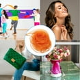 thumbnail image 6 of Uxcell Dance Scarves, 24" x 24" Juggling Scarves for Magic Music Juggling Movement Decoration Orange 6 Pack, 6 of 6