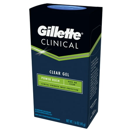 Gillette Clinical Clear Gel Sport Power Rush Antiperspirant and Deodorant, 1.6 oz