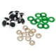 thumbnail image 1 of 30 Unids Ojos de Seguridad Redondo con Arandes Plástico Transparente para Fabricación de Muñecas Títeres - Verde, 24mm Sunnimix Ojos claros de seguridad, 1 of 8