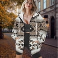 thumbnail image 6 of Yuyamidu Womens Sweatshirts Boho Hoodies for Women Jacket Trending Clothes Fall Coats for Women 2025 Womens Oversized Sweatshirt Zip Up Hoodie XL, 6 of 7