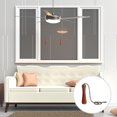 thumbnail image 1 of CRAFTHROU Light Pull Chain Chandelier Pendant Walnut Color 3pcs, 1 of 6