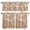 Brown, variant on 3 Piece Kitchen Curtains and Valances Set Slate Blue Monstera Cafe Curtains 24 Inch Length Palm Tree Leaf Boho Botanical Tropical Valance & Tier Curtain for Living Room Bedroom 54"x18"+27"x24"*2