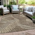 thumbnail image 6 of Addison Rugs Chantille Indoor/Outdoor Transitional Floral Chocolate Washable Rectangle Rug, 3' x 5', 6 of 6