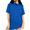 Blue, variant on Women's Line Star Constellation Moon Meteor Planet Graphic Short Sleeve Crewneck Grey Tops