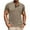 Khaki, variant on ZCFZJW Men's Henley Shirts Lightweight Casual Short Sleeve Button Cotton Tee Fashion Classic Athletic Tee T-Shirt Tops with Pocket Black XXL