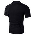thumbnail image 2 of POINTERTECK Tee-Shirt Homme Ajusté Col en V Manches Courtes Décontracté, 2 of 4