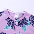 thumbnail image 5 of ATAIKU Infant Baby Girls 2 Way Zipper Romper Toddler Girls Cotton Jumpsuit Newborn Short Sleeve One-piece Sleeper 3M-3T, Flowers, 5 of 11
