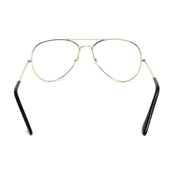 WebDeals - Clear Lens Aviator Eyeglasses Classic Retro WebDeals WebDeals