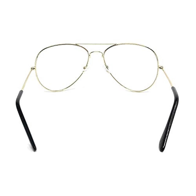WebDeals - Clear Lens Aviator Eyeglasses Classic Retro WebDeals WebDeals