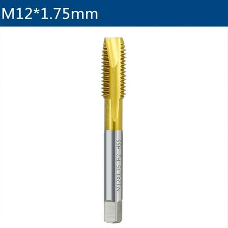 

BAMILL HSS Titanium Coating Screw Tap Drill Bit M2-M12 Metric Straight Flute Thread Tap