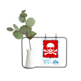 thumbnail image 1 of Envenenamiento la plaza roja marca de advertencia Jarrones colgantes de vidrio transparente Decoración Botella, 1 of 4