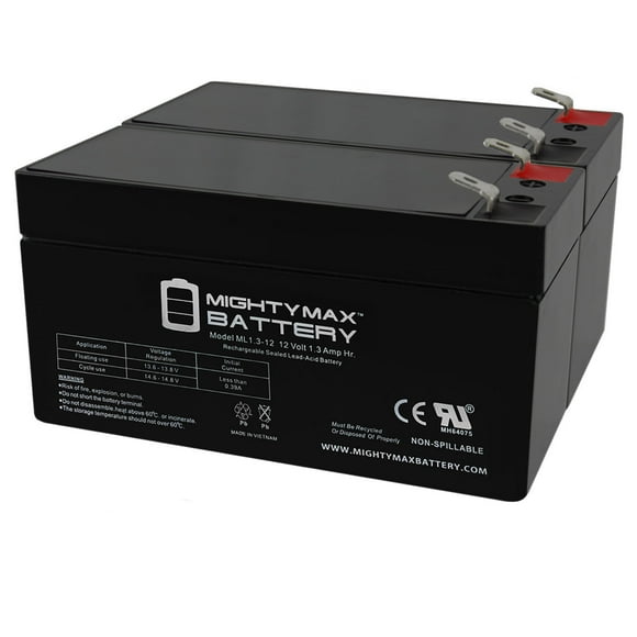 12V 1.3Ah Remplacement Battery pour XNB SN12001.3 - 2 Pack