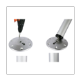 thumbnail image 5 of Adjustable Table Pedestal Detachable Table Base Stand Leg Base Aluminum Alloy Table Base for RV Boat Yacht, 5 of 5