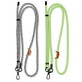 thumbnail image 2 of Phone Lanyard Crossbody, 2 Pack Adjustable Cell Phone Neck Strap 7mm with 2 Pcs Durable Tether Tabs, Tekcoo Anti Theft Universal Phone Lanyard for iPhone Android Smartphones ( Zebra Pattern, Green), 2 of 12