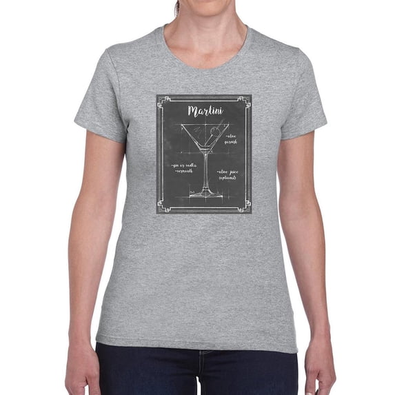 Mixology Martini T-Shirt Women -Ethan Harper Designs, Female 5X-Large