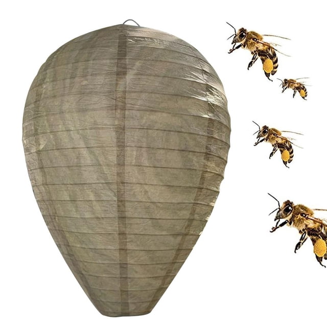 Wasp Nest Decoy Hanging Wasp Deterrent Safe Garden Trampa repelente (cian claro)