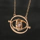 thumbnail image 1 of Serie de collares y pendientes con forma de reloj de arena, moderno y minimalista, cadena para suéter, 1 of 5