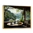 thumbnail image 2 of Designart "Teahouse Serenity Japon wall decor" Japanese Floater Framed Wall Art Living Room, 2 of 7