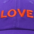 thumbnail image 5 of DALIX Custom Embroidered Hats Dad Caps LOVE Stitched Logo Hat in Purple, 5 of 7