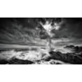 thumbnail image 2 of Yamashita, Takafumi 24x16 Black Ornate Wood Framed with Double Matting Museum Art Print Titled - Splash Of Waves, 2 of 4