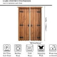 thumbnail image 2 of Rustic Wood Curtains Vintage Barn Door Farmhouse Cottage Barn Door Pattern Blackout Curtains Country Living Room Style Printed Curtains 42x63 Inches, 2 of 6