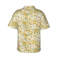 thumbnail image 3 of Daiia Cute Sunflower Hawaiian Shirt for Men Gentle Cotton Regular Short Sleeve Casual-Medium, 3 of 9