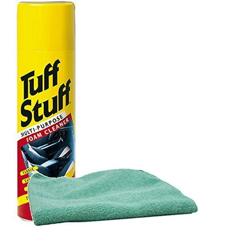 Tuff Stuff Multi-Purpose Aerosol Cleaner (22 oz) Bundled with a Microfiber Cloth (2 Items)