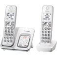 thumbnail image 1 of Panasonic DECT 6.0 Teléfono inalámbrico expandible con contestador automático y bloque de llamadas inteligente - 2 teléfonos inalámbricos - KX-TGD532W (Blanco), 1 of 2
