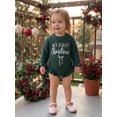 thumbnail image 4 of Cjfdfy Newborn Baby Girl Christmas Clothes Knit Ruffled Sweater Romper First Christmas Letter Bow Embroidery Bodysuits Infant Christmas Fall Winter Warm Clothes 0-12M, 4 of 7