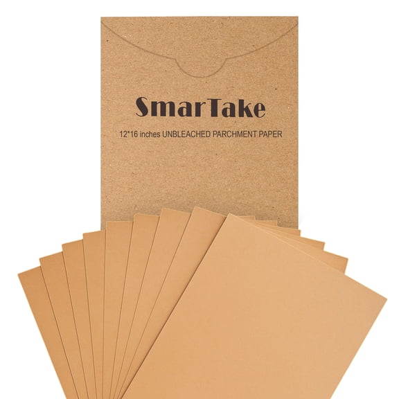 HannahCart Parchment Paper Sheets 100 Count, 9x13 Precut Nonstick Baking Paper, Unbleached Baking Liner for Oven, Air Fryer & Cooking