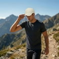 thumbnail image 5 of Quick Dry Hat Unstructured Athletic Baseball Cap Lightweight Running Golf Cap for Women Men, Beige, 5 of 6