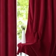 thumbnail image 4 of 2 Pcs Velvet Curtains Panels, Soft Luxury Rod Pocket Shade Curtain Drapes Home Decor, 4 of 9
