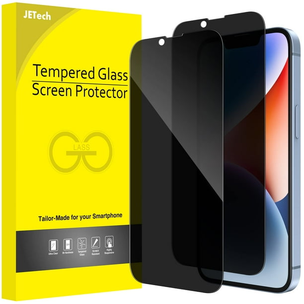 Protector de pantalla JeTech Privacy para iPhone 14 Plus de 6.7 pulgadas, paquete de 2