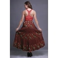 thumbnail image 4 of Bimba Jupes Imprimées pour Femmes Longues Jupe en Coton à 5 Niveaux Vêtements Boho, 4 of 5