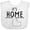 AA-White, variant on Inktastic It's Home- State of Idaho Outline Boys or Girls Baby Bib