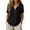 Black #29, variant on Shirts Women Boho V Neck Short Sleeve Tees Cotton Linen Soft 2026 Blouses Casual Comfy Comfortable Tops Beige M