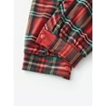 thumbnail image 6 of Rdhnmea Family Christmas Pajamas Matching Sets Plaid Tops and Elastic Waist Pants Loungewear Xmas Jammies Holiday Sleepwear, 6 of 10