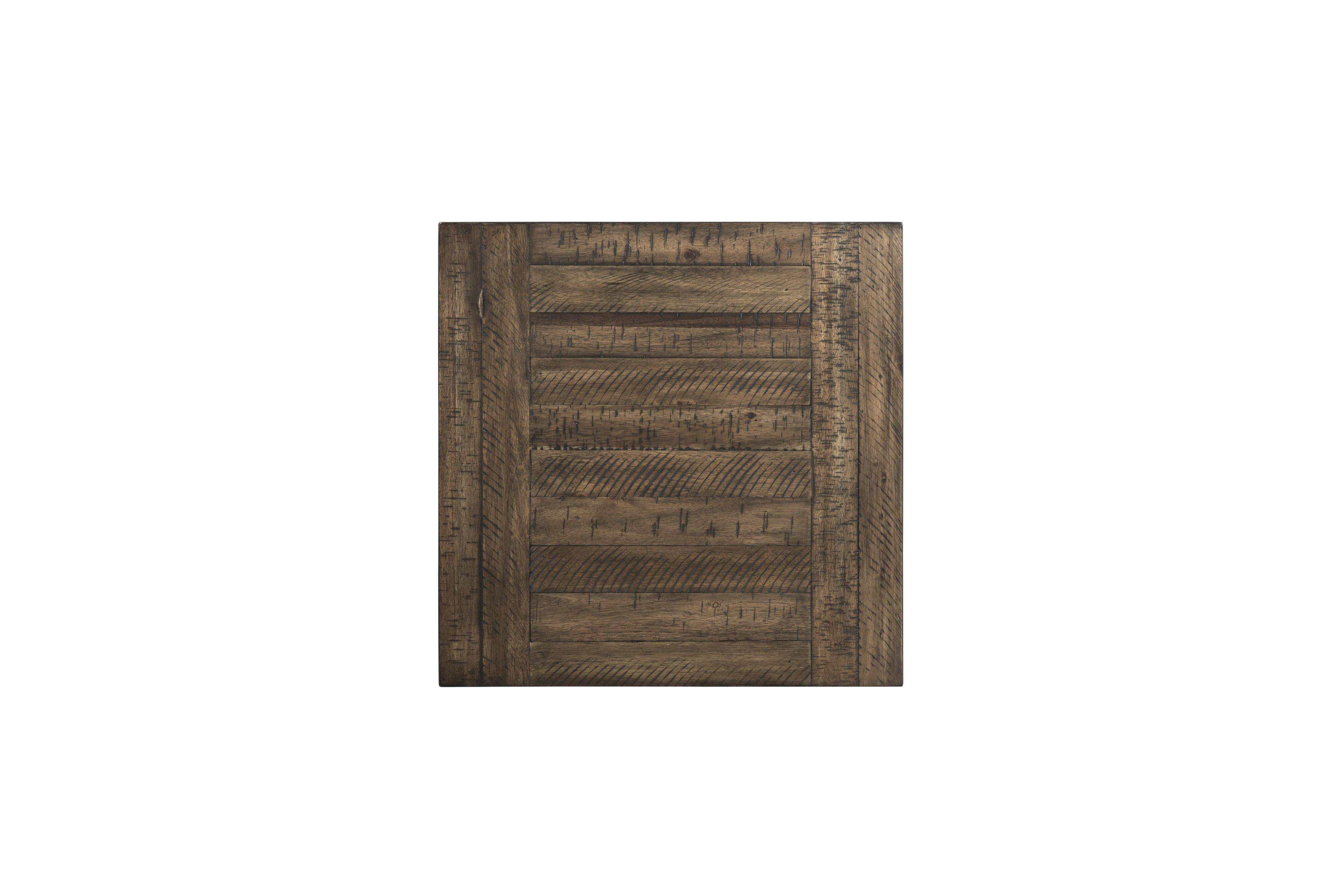 Picket House Furnishings Finn 3-Piece Accent Trestle Table Set in Dark Walnut
