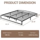 thumbnail image 2 of Negra 10-pulgada heavy duty metal king size low marco de cama no necesita colchón base noise-free non-slip fácil montaje, 2 of 7