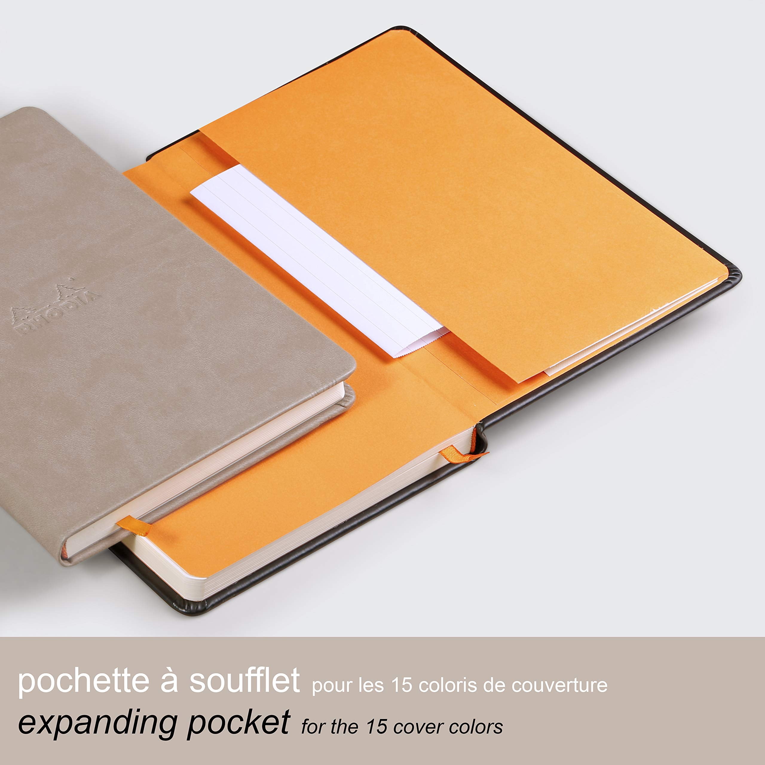 Rhodiarama Hardcover Notebook - Beige, A5