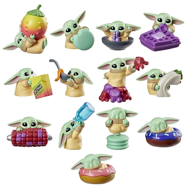 Star Wars Grogu Snack Attack 1.5-Inch Mystery Figure, Mini Food Theme Toys, Series 1, 1 of 13 Surprise Figures to Collect