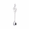 thumbnail image 1 of stanreset Musical Coffee Spoon Cutlery Set Stainless Steel Retro Iron Shovel Ice Cream Spoon Scoop Creative Spoon Tea-Spoon Tableware silver 1Set, 1 of 6