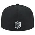thumbnail image 4 of Men's New Era Black Las Vegas Raiders Soutache 59FIFTY Fitted Hat, 4 of 5